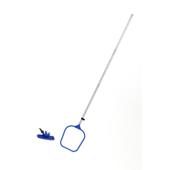 Zestaw 3w1 do sprzątania basenów BESTWAY + Odkurzacz + Cedzak + Kij